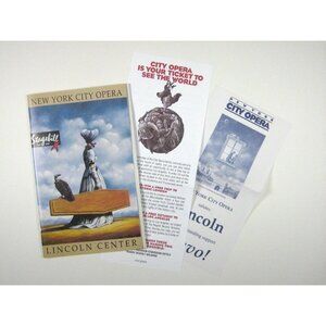 New City Opera Stagebill 1997 Lincoln Center Turandot Puccini Manahan Rowland